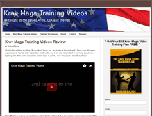 Tablet Screenshot of kravmagatrainingvideos.org